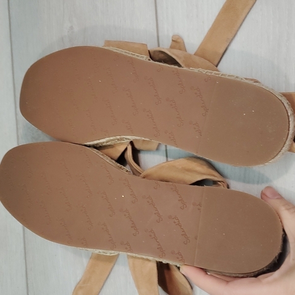 Splendid Womens Tereza Espadrille Lace Up Gladiator Suede Flats sandals sz 9.5 - Picture 11 of 12
